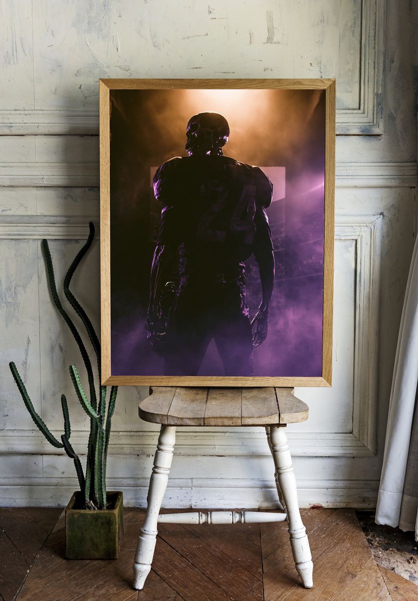 Skeleton Figure Horror Poster. room preview