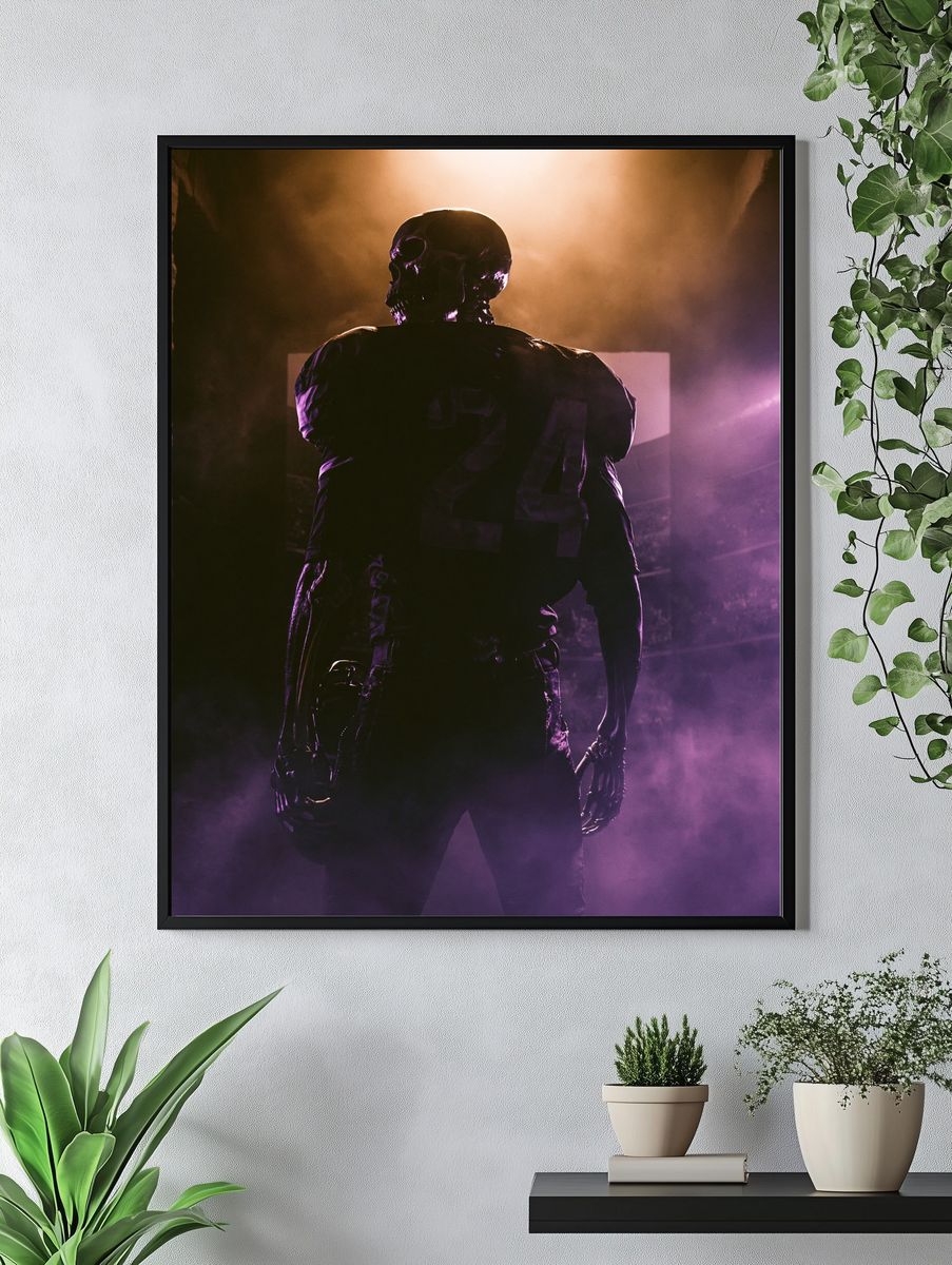 Skeleton Figure Horror Poster. — room view 4