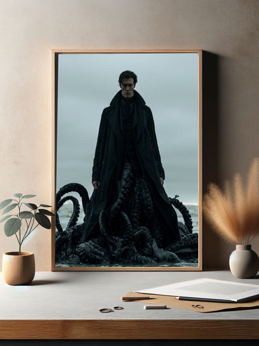 Dark Gothic Figure Poster. — room view 2