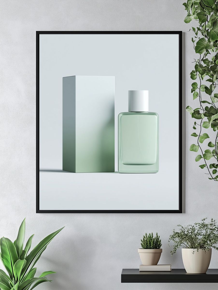 Minimalist Perfume Bottle Poster. — room view 4