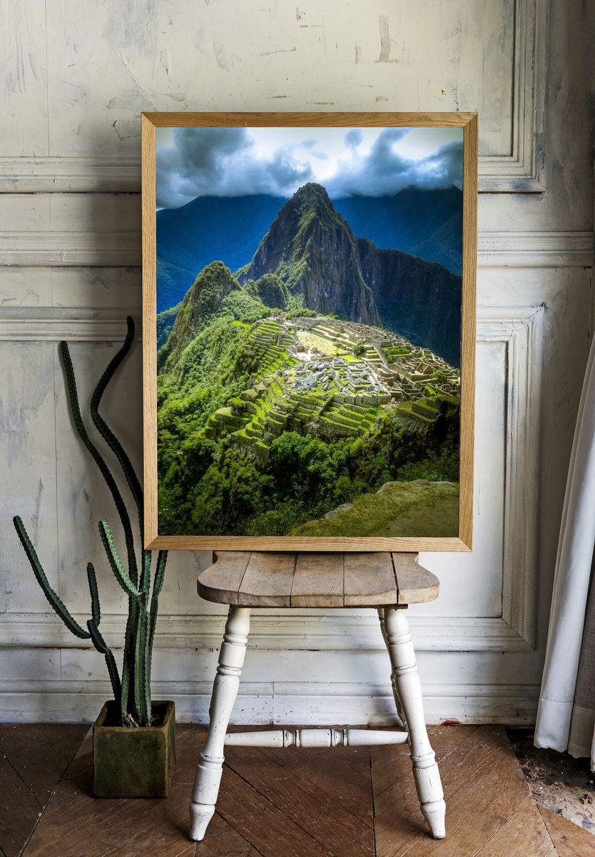 Machu Picchu Landscape Poster room preview