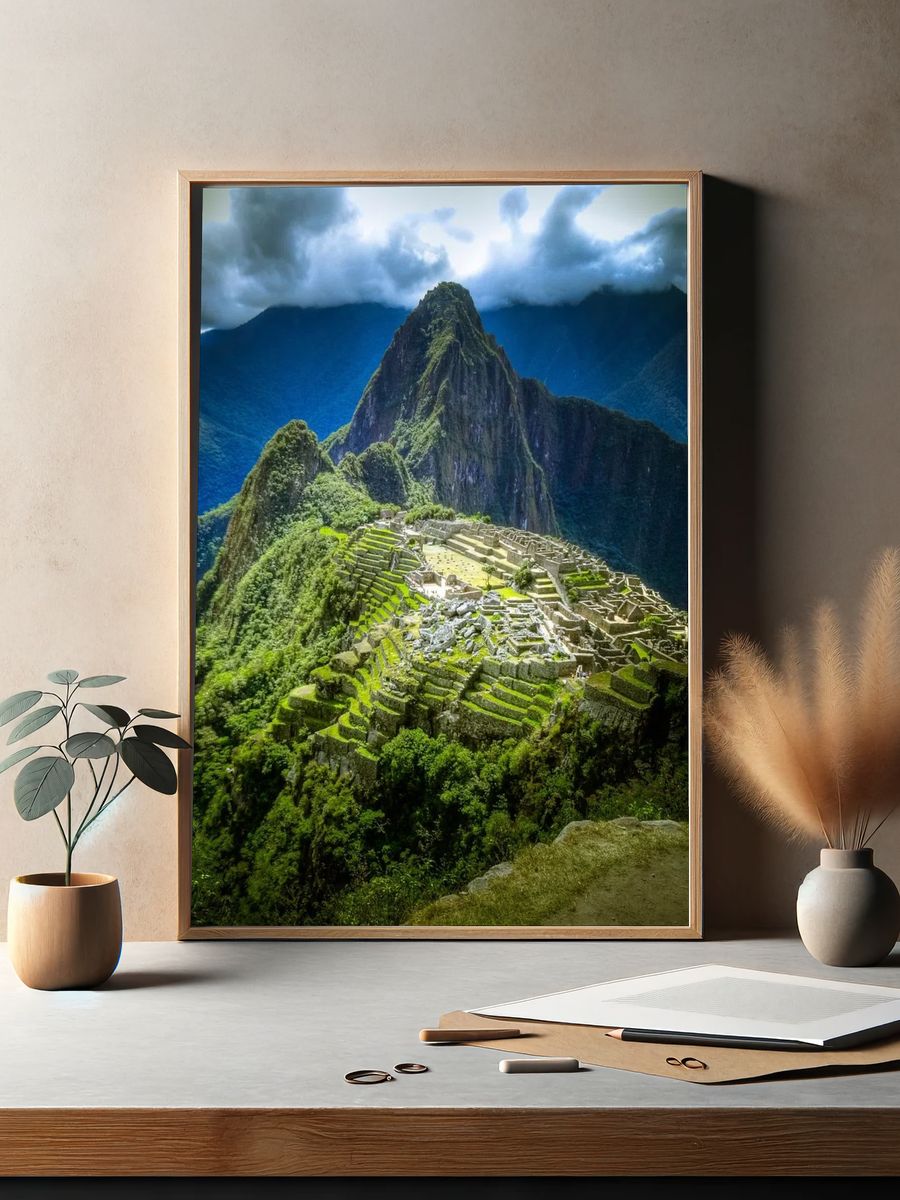 Machu Picchu Landscape Poster. — room view 2