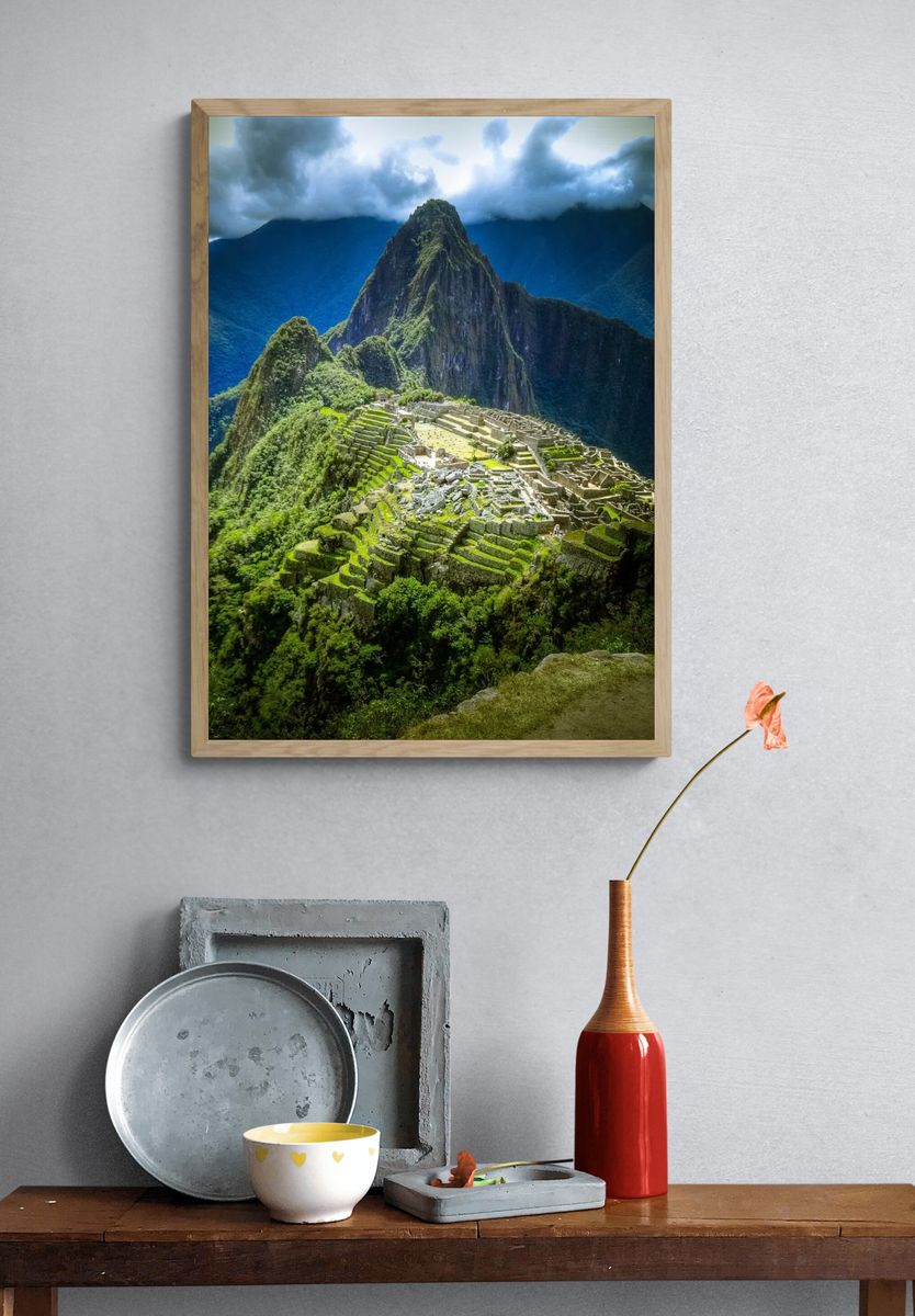 Machu Picchu Landscape Poster. — room view 3
