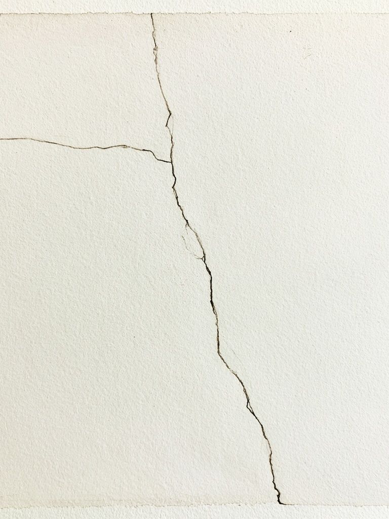 Cracked Plaster Texture Print. poster detail