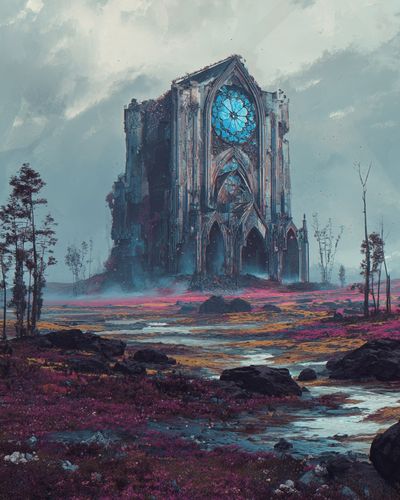 Mystical Ruins — Fine Art Print. poster print