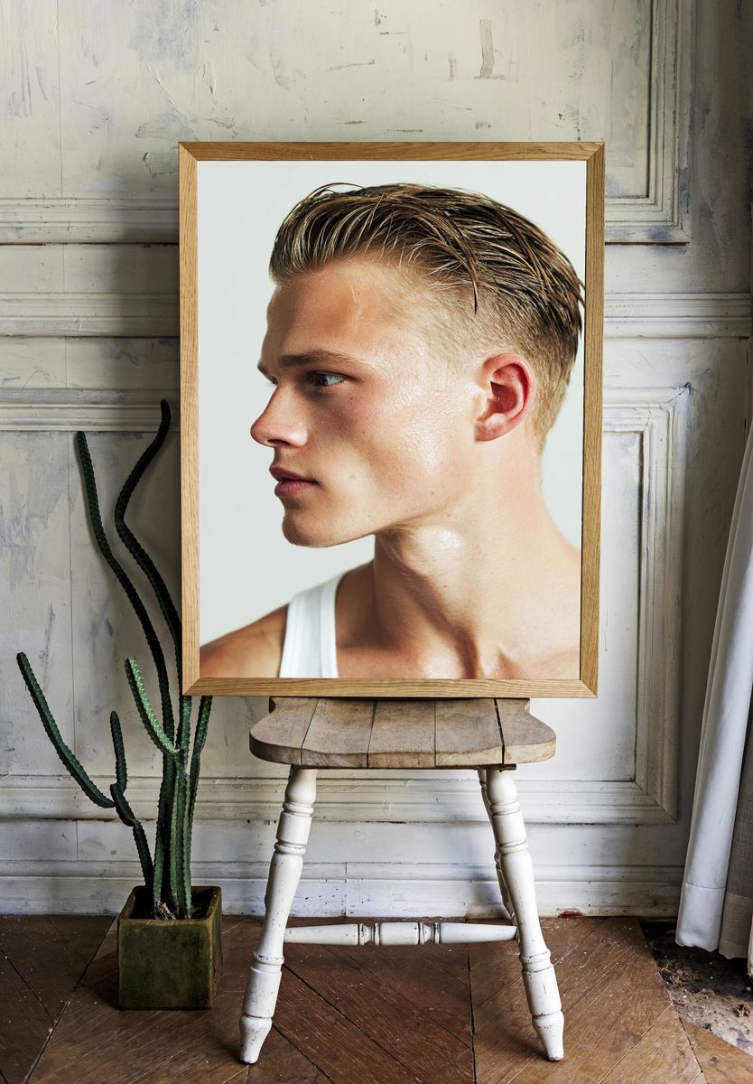 Male Portrait Photography Poster. room preview