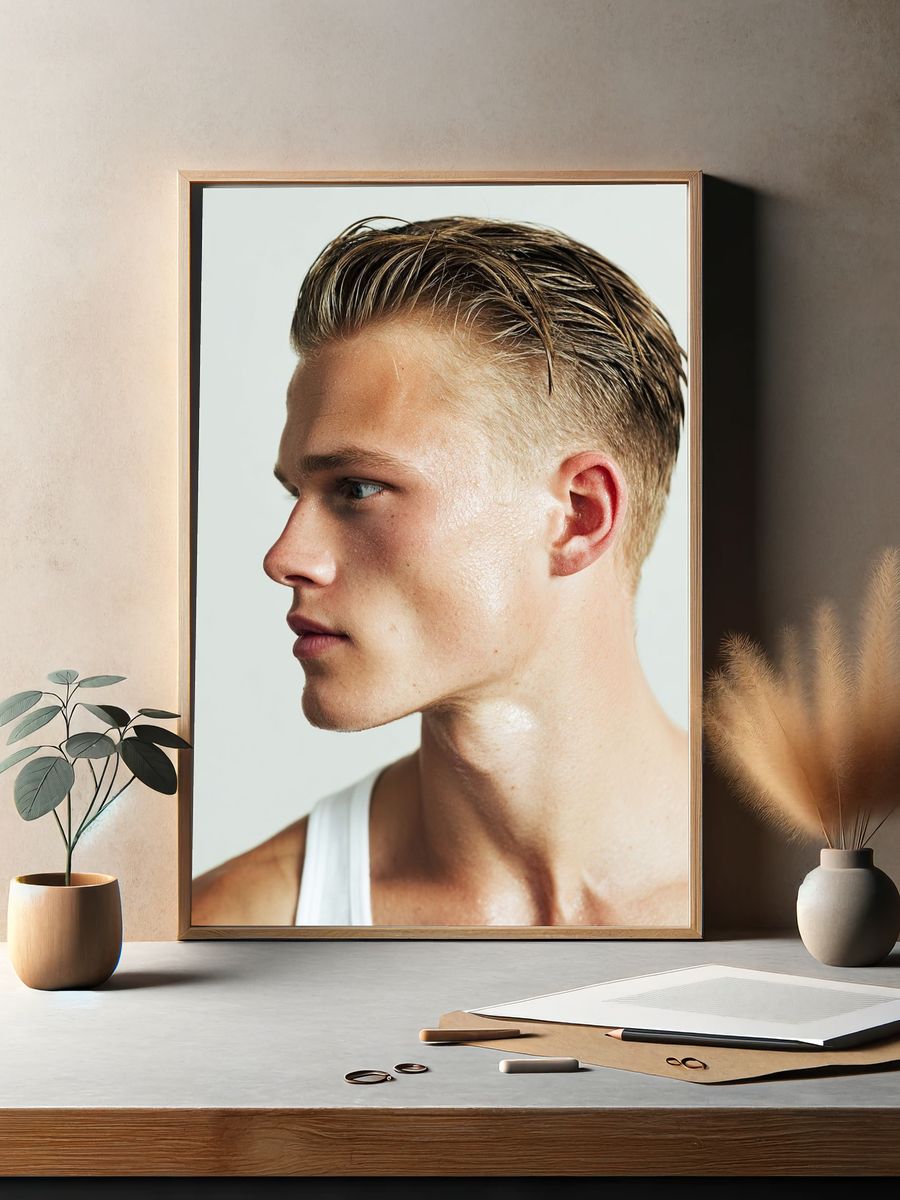 Male Portrait Photography Poster. — room view 2