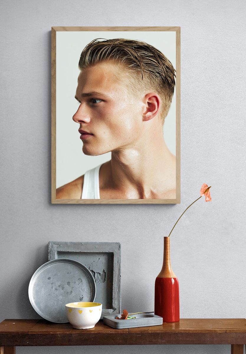 Male Portrait Photography Poster. — room view 3