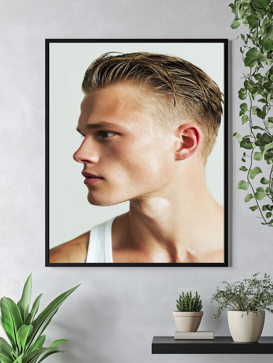 Male Portrait Photography Poster. — room view 4
