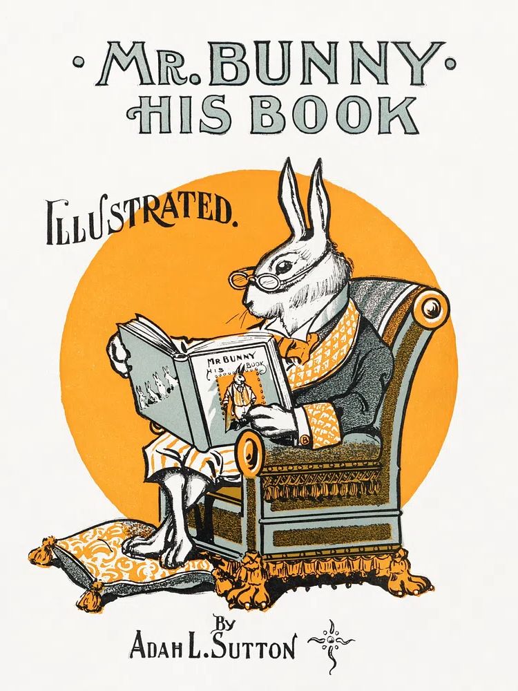 Mr. Bunny — Vintage Print. poster — vintage art