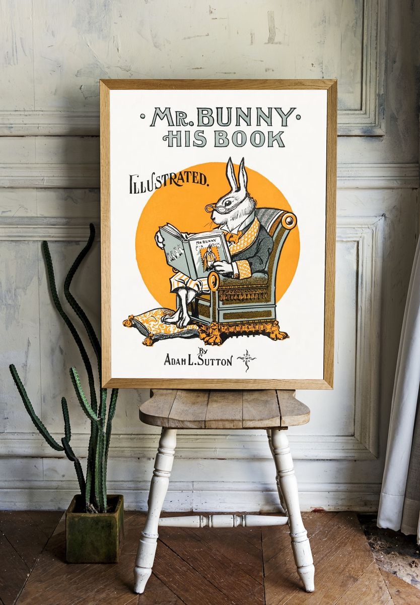 Mr. Bunny — Vintage Print. room preview