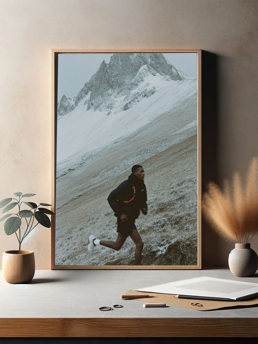 Mountain Runner — Photography Poster. — room view 2