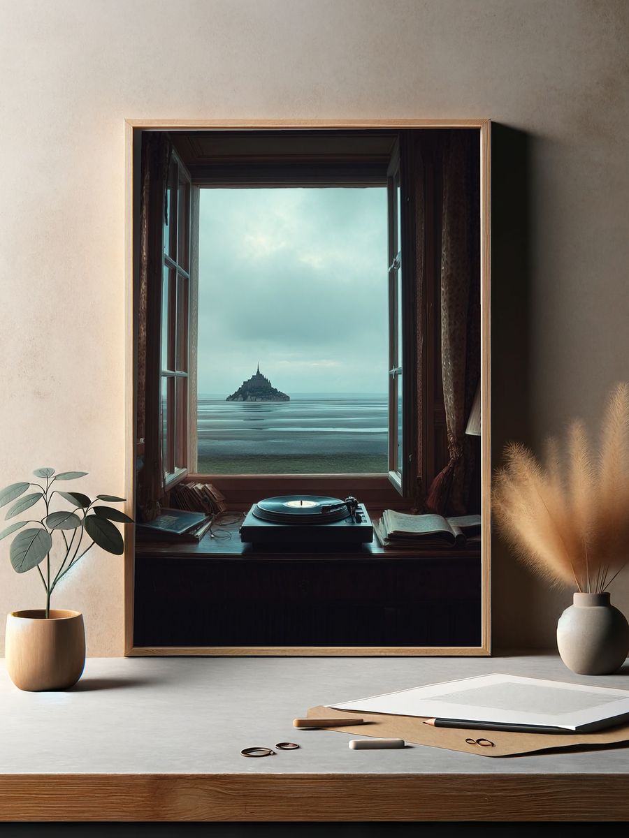 Mont Saint-Michel View — Fine Art Print. — room view 2