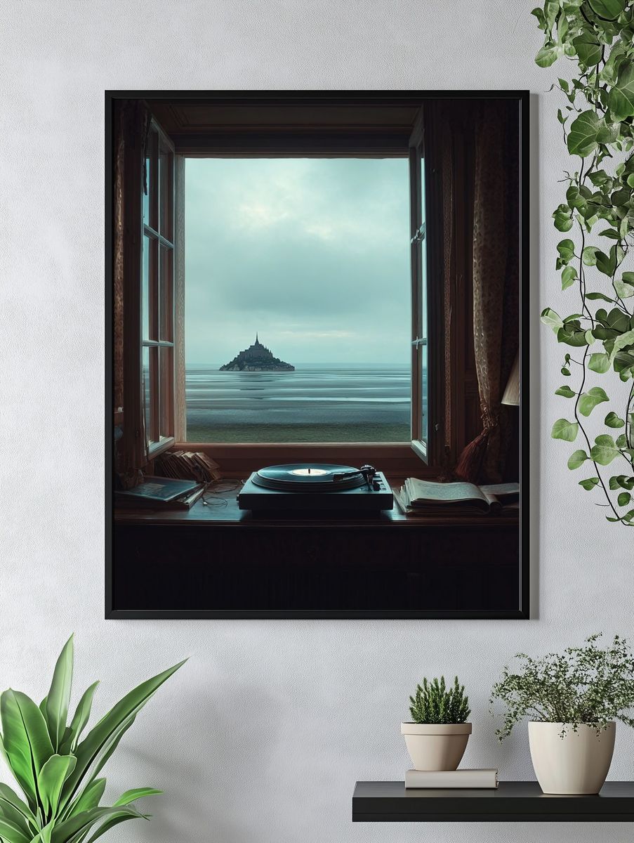 Mont Saint-Michel View — Fine Art Print. — room view 4