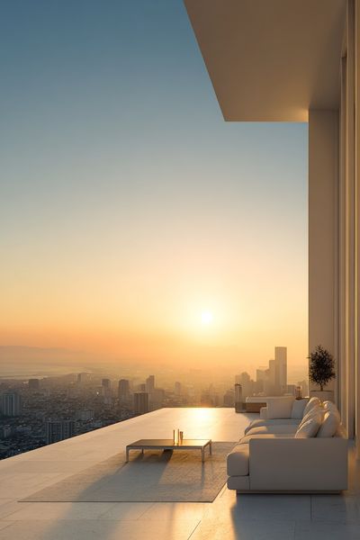 Modern Sunset View — Photography Print. poster print