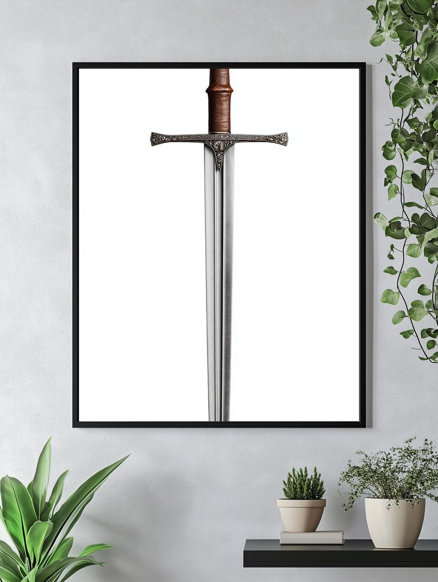 Medieval Sword Photography Poster. — room view 4