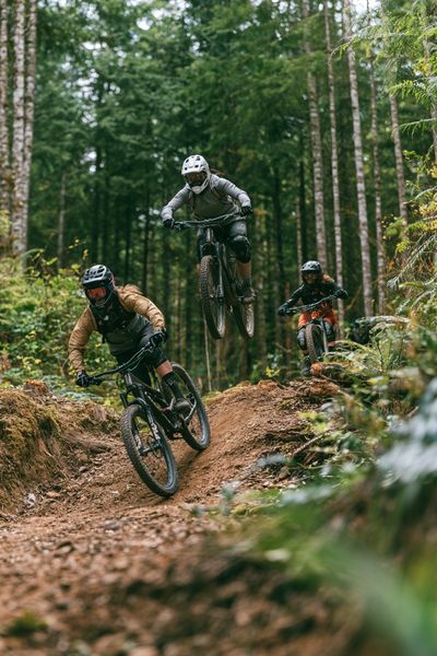 Forest Mountain Biking Photography Poster. poster