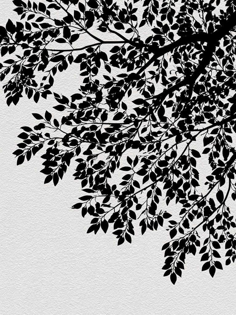 Black Tree Branches — Minimalist Print. poster — minimalist art