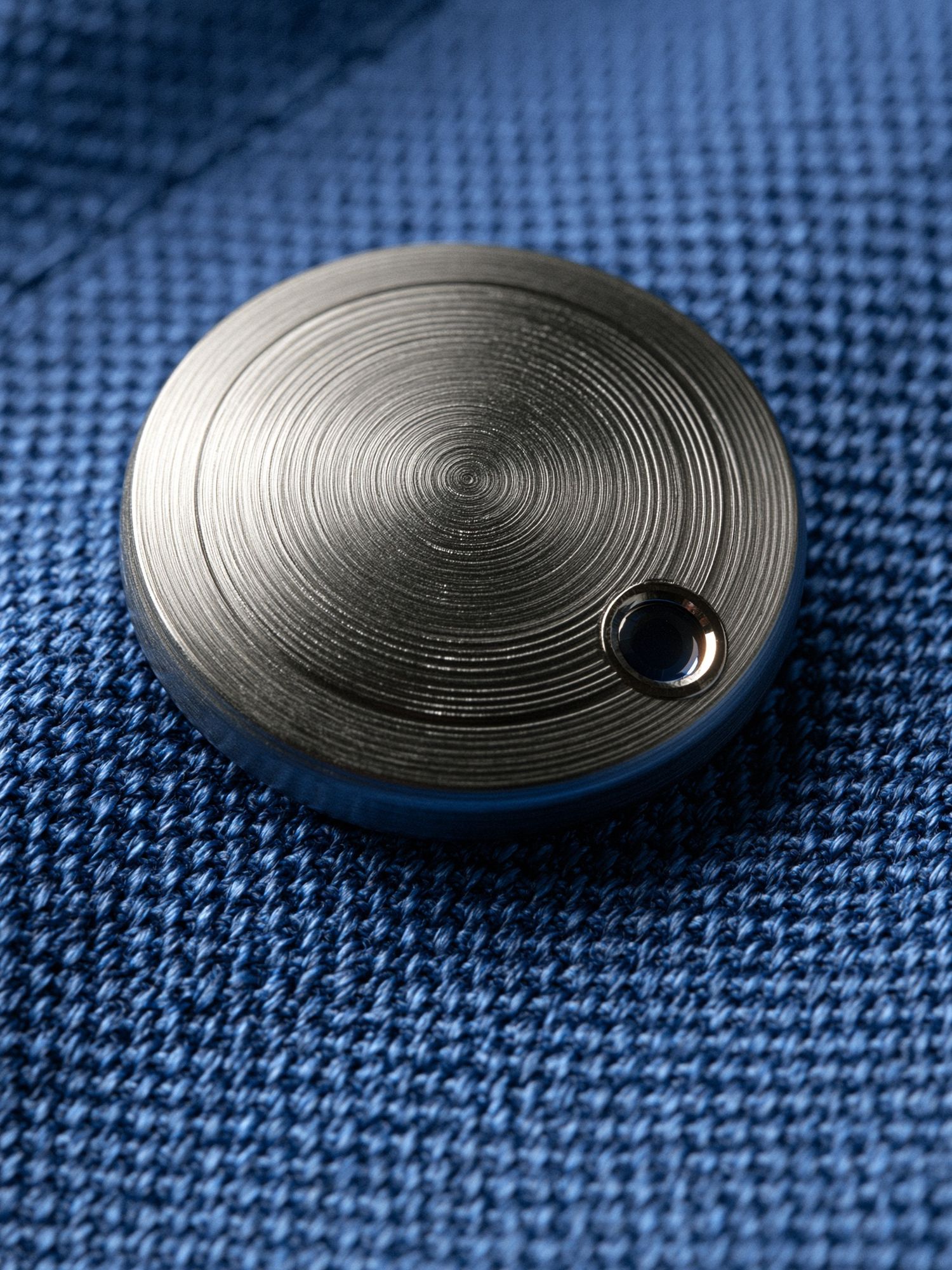 Metal Disc Macro Photography Poster. poster detail