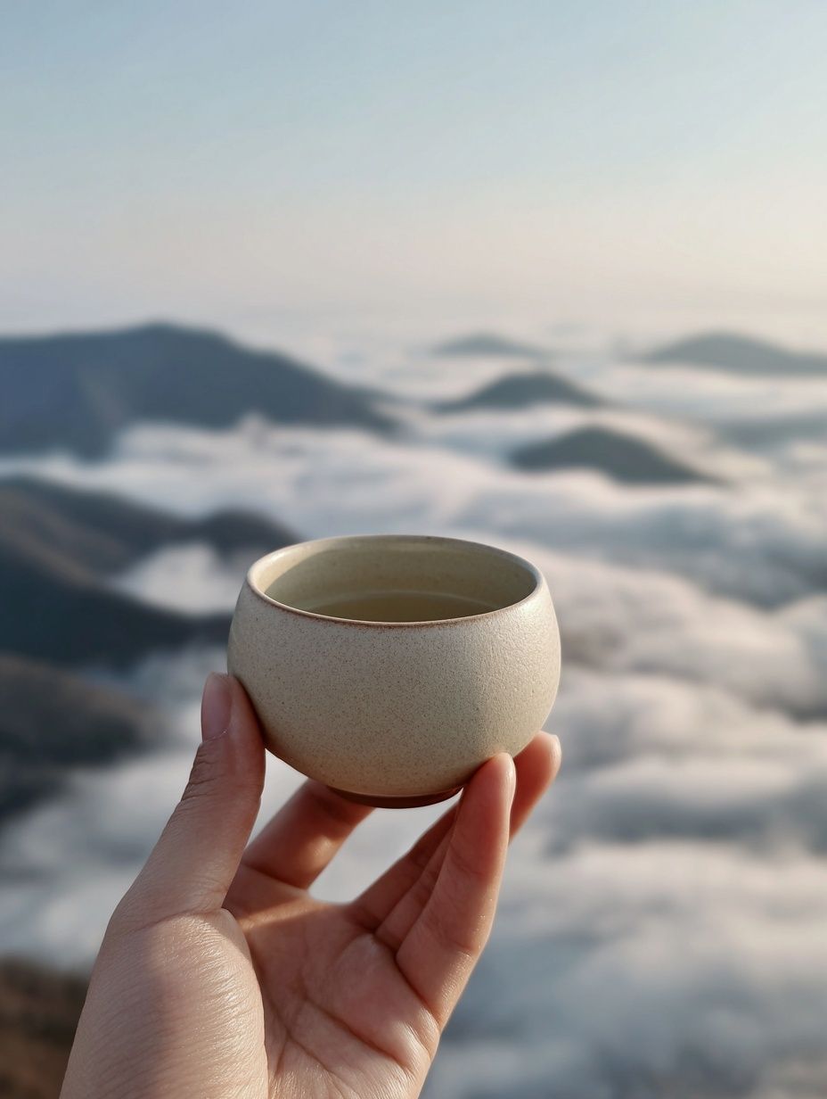 Ceramic Tea Cup — Minimalist Print. poster detail