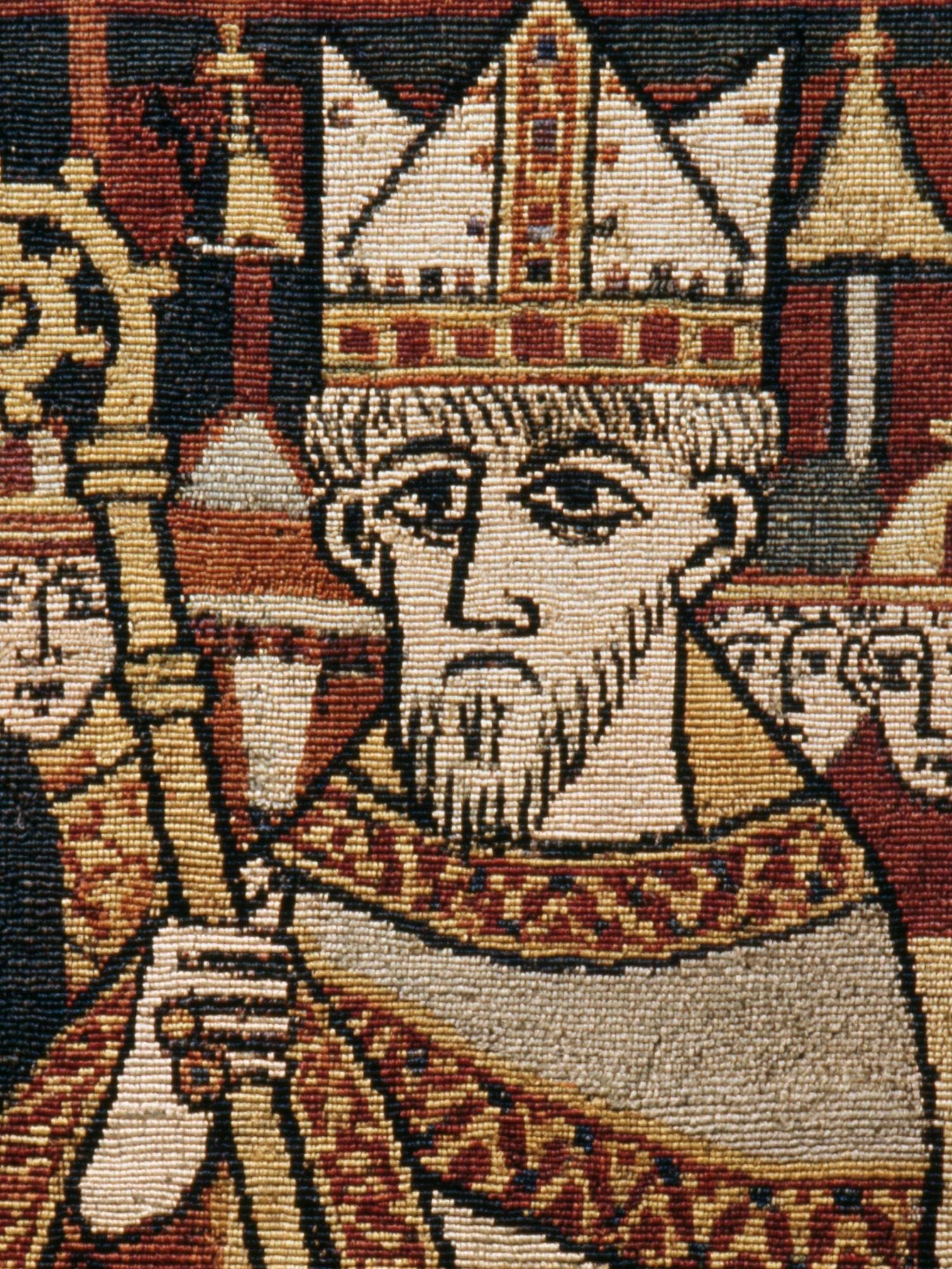 Medieval Tapestry Portrait Print. poster — fine-art art