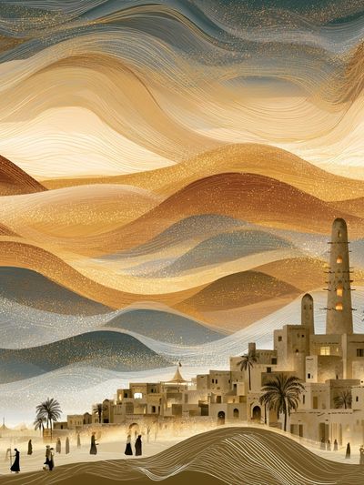 Desert Oasis Dreamscape Print.