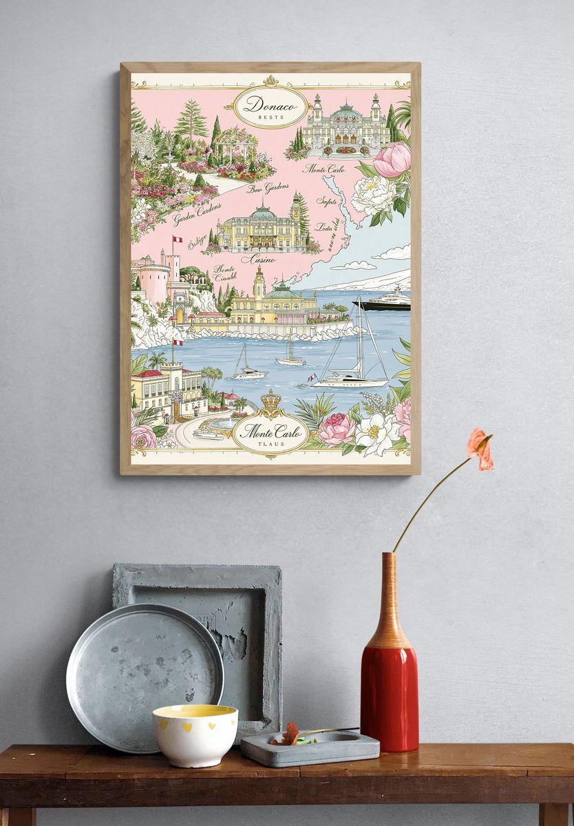 Monte Carlo Riviera Travel Print. — room view 3