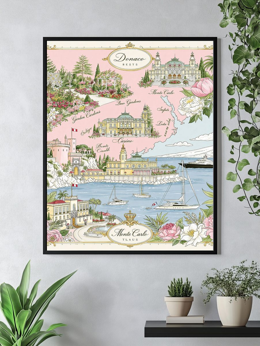Monte Carlo Riviera Travel Print. — room view 4