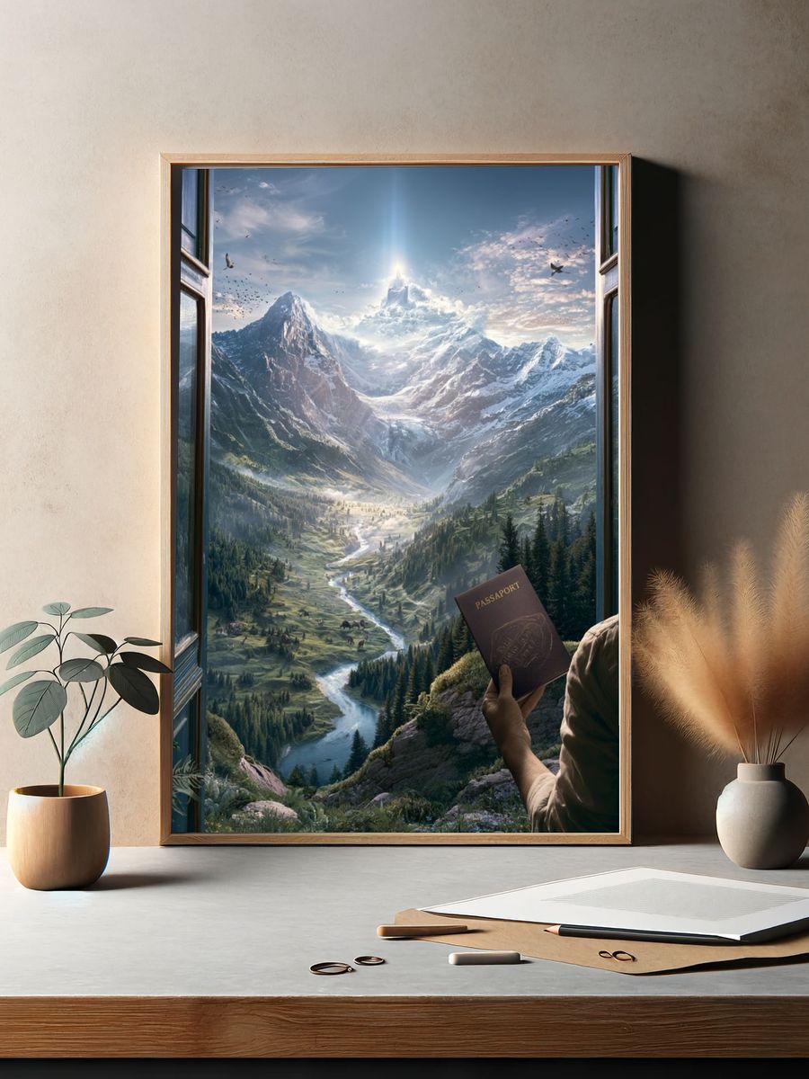 Mountain Vista Travel Poster. — room view 2