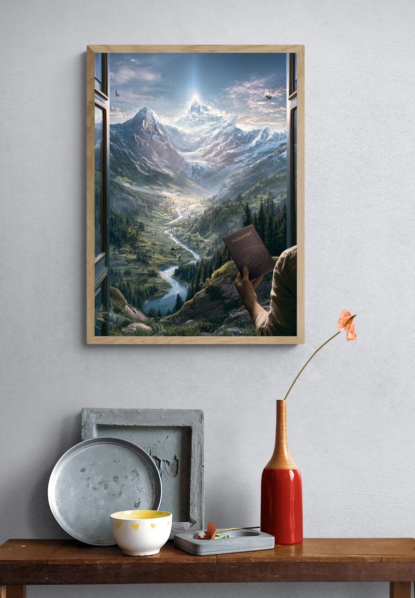 Mountain Vista Travel Poster. — room view 3