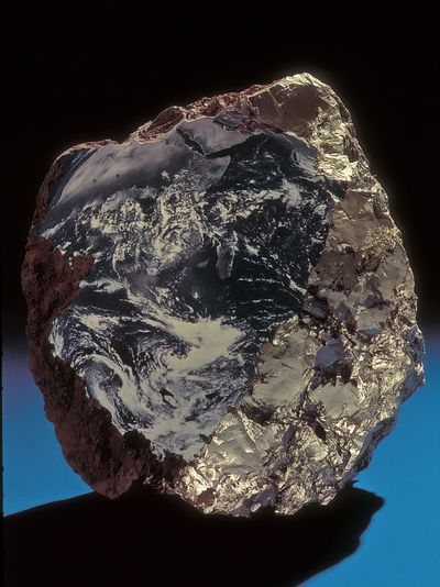 Meteorite Rock Photography Poster.