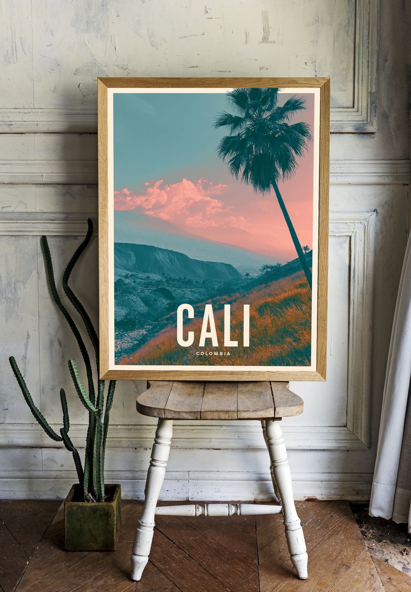 Cali Colombia Travel Poster. room preview