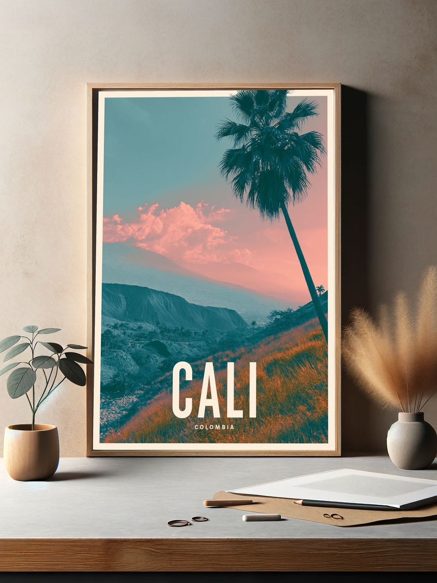 Cali Colombia Travel Poster. — room view 2