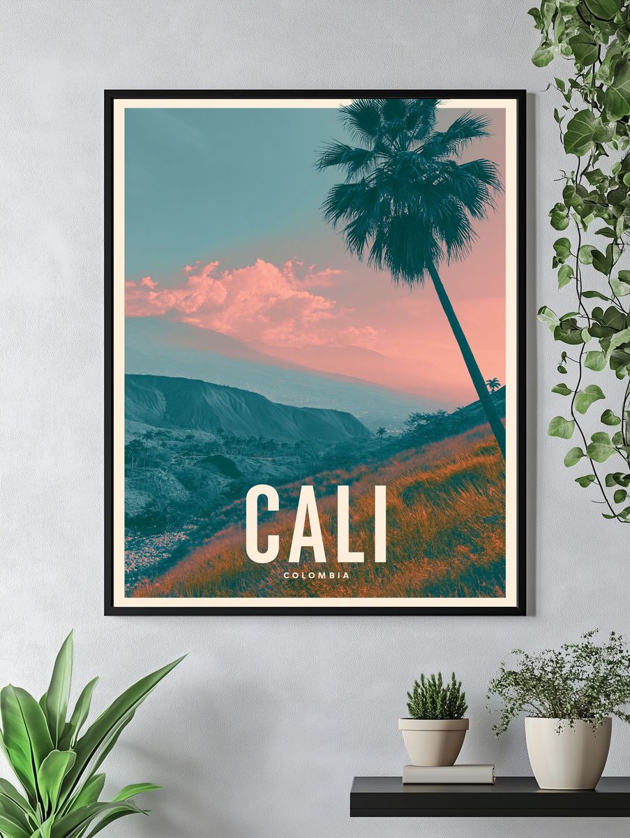 Cali Colombia Travel Poster. — room view 4