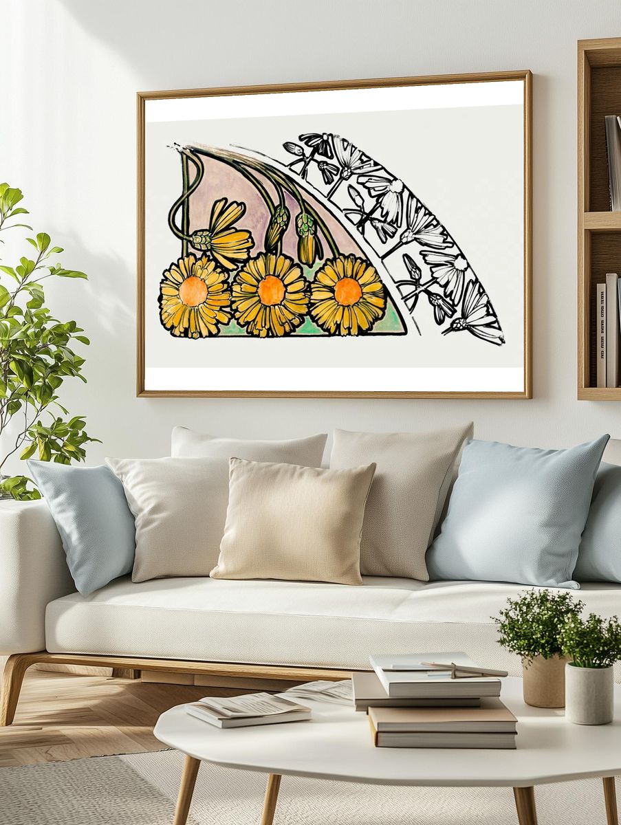Floral motif Fouquet boutique Alphonse. — room view 2