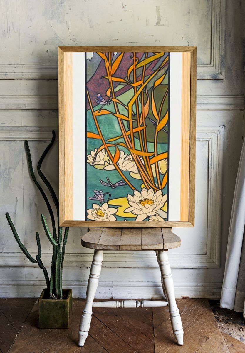Stained glass box Fouquet jewelry. — room view 1