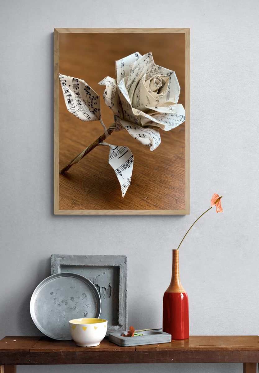 Musical Rose — Art Print. — room view 3
