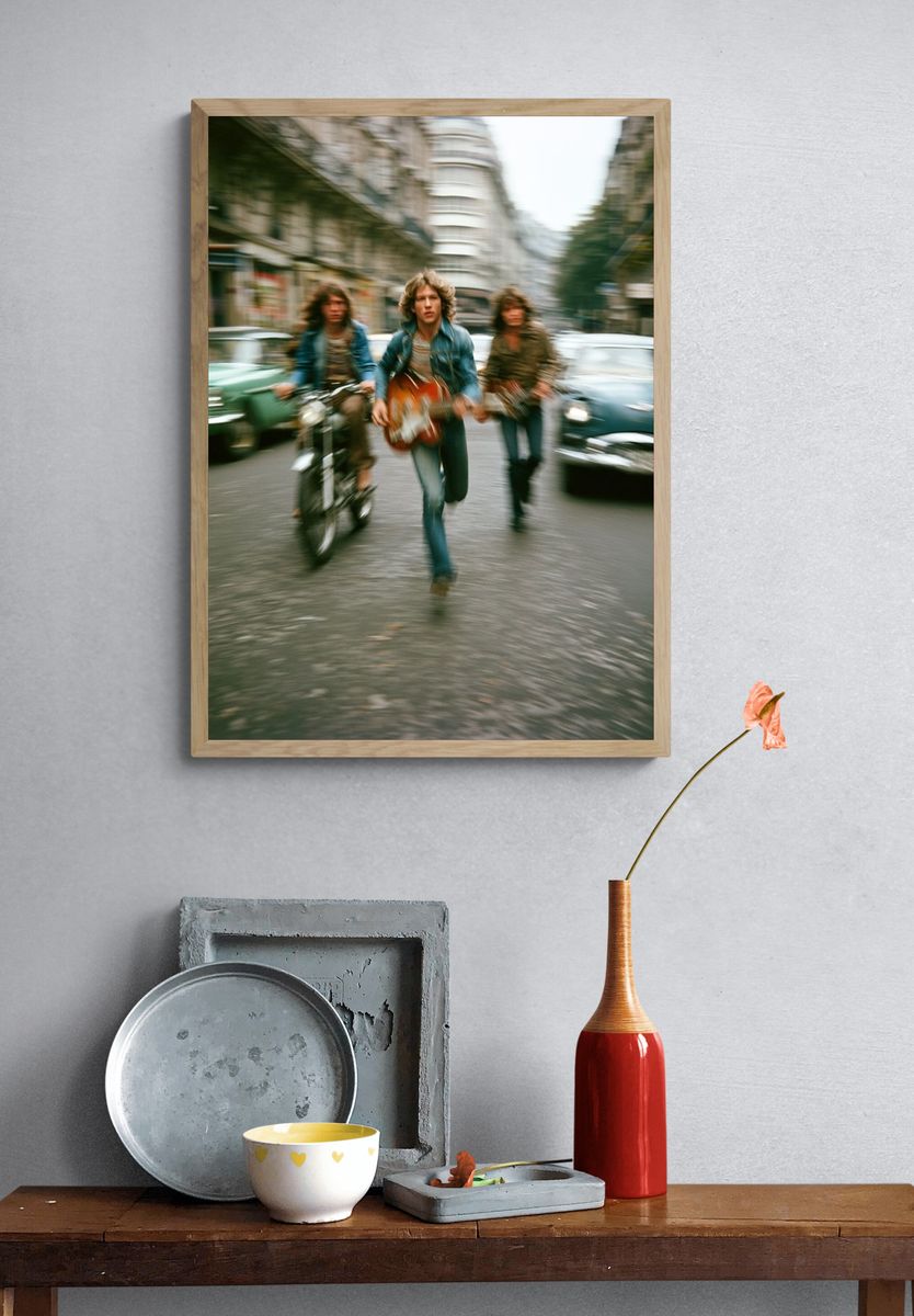 Rock Band Street Run Photography Poster. — room view 3