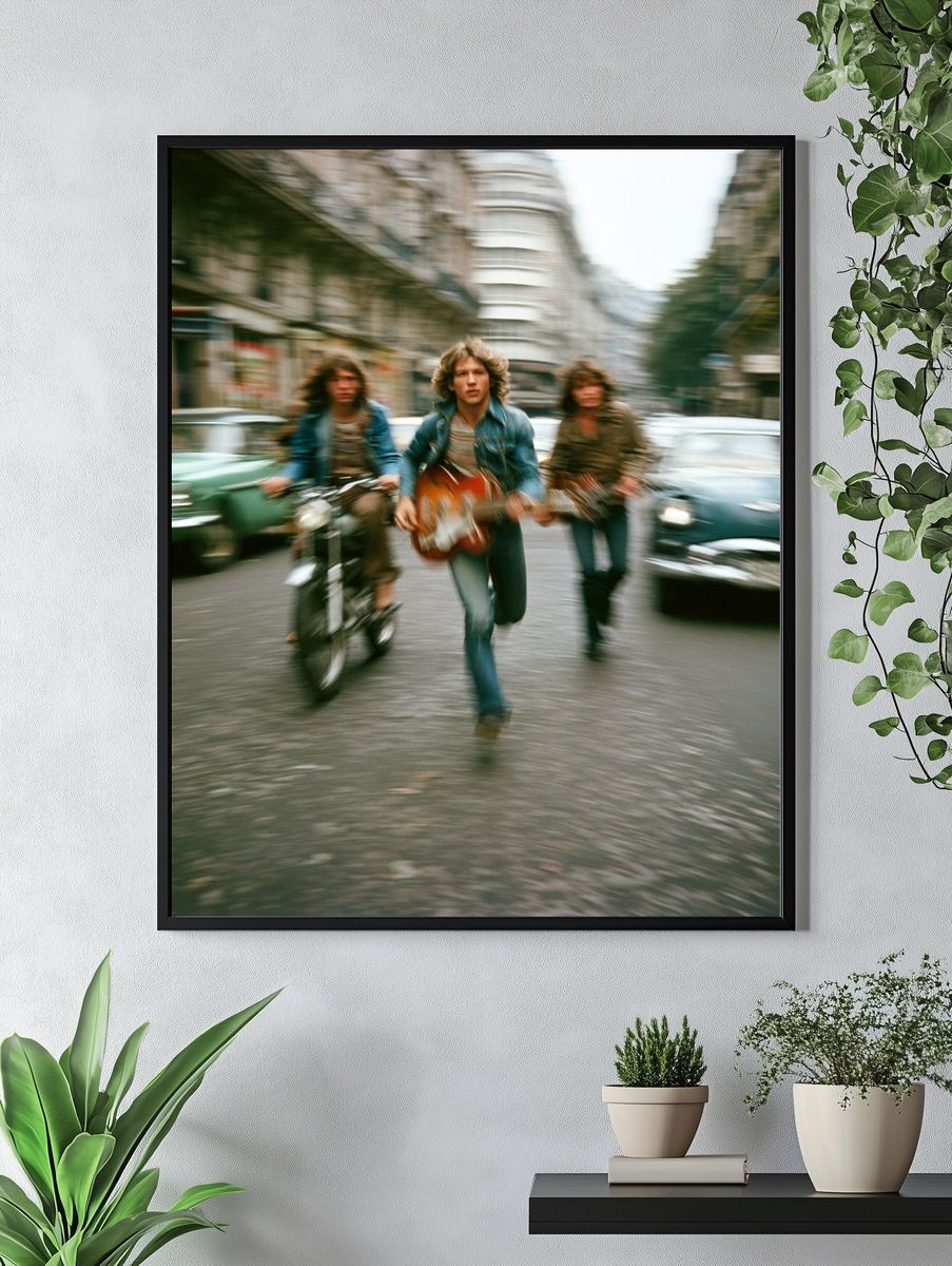 Rock Band Street Run Photography Poster. — room view 4