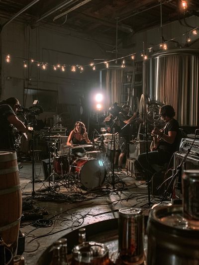 Intimate Brewery Jam Session Poster.