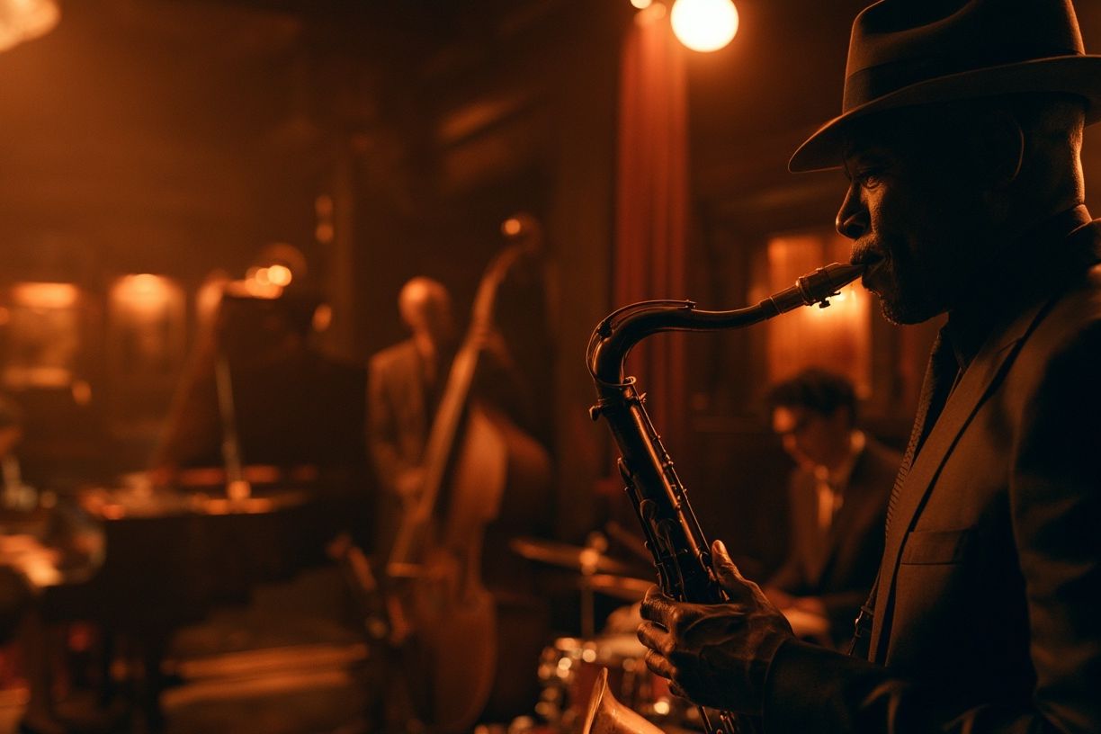 Jazz Saxophonist Nightclub Poster. poster detail