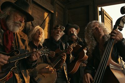 Old-Time String Band Photography Poster.