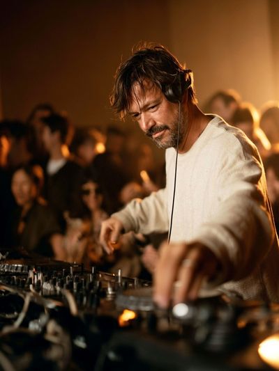 DJ at the Decks Photography Poster.