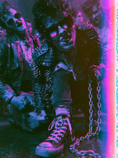 Punk Band Neon Portrait Print.