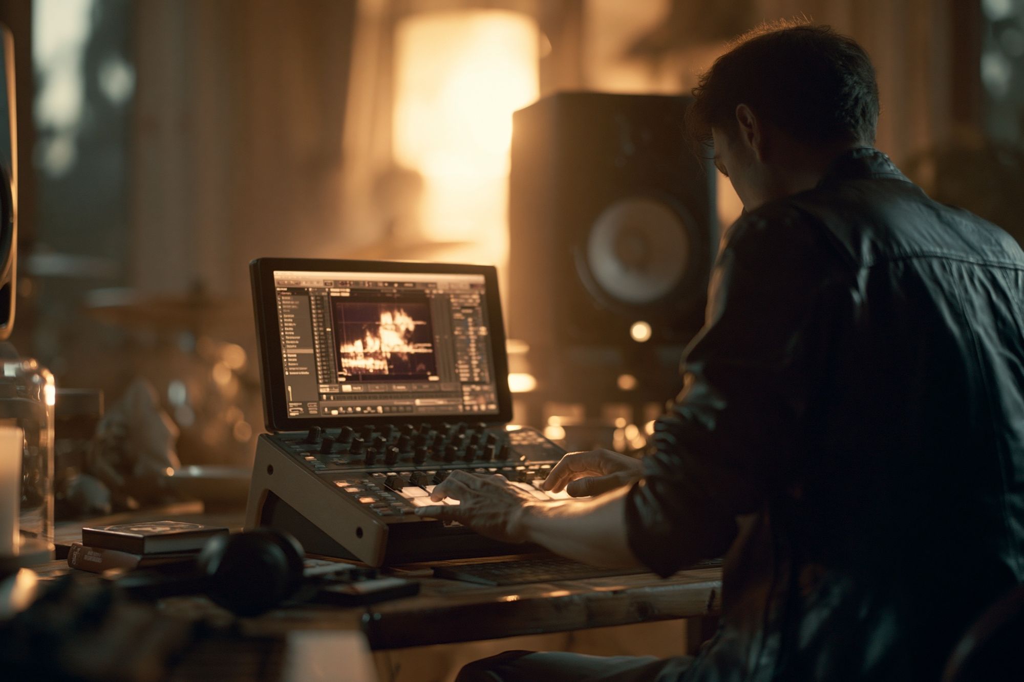 Music Producer Studio Photography Poster. poster detail