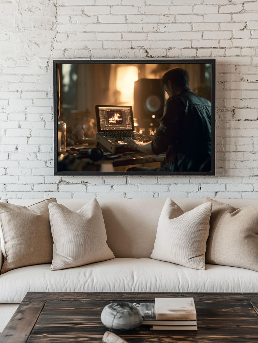 Music Producer Studio Photography Poster. room preview
