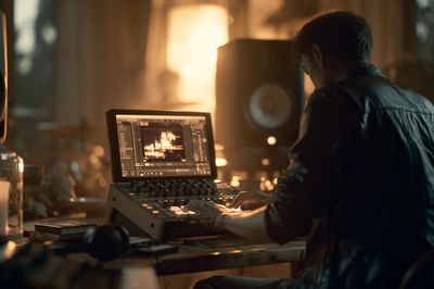 Music Producer Studio Photography Poster. poster