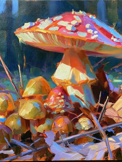 Mushroom Forest Fine-Art Poster.