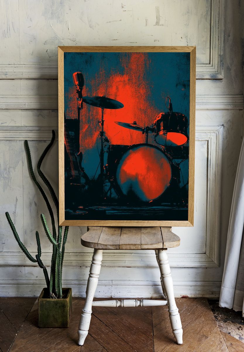 Rock Band Stage Setup Poster. room preview