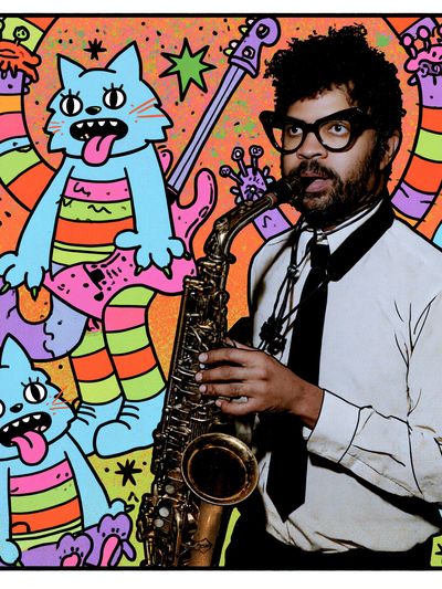 Prince Saxophone Pop-Art Poster. poster